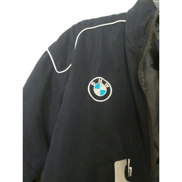 Vintage BMW Williams F1 Team Bomber Jacket Sport Racing Mens Sz Large Full Zip - Picture 5 of 16
